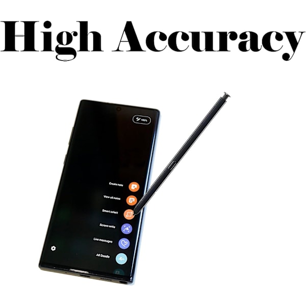 Kompatibel 2-pack Svart Galaxy Note 10 Plus Penna för Samsung Galaxy Note 10 5G Pekskärm Stylus Penna Ersättning