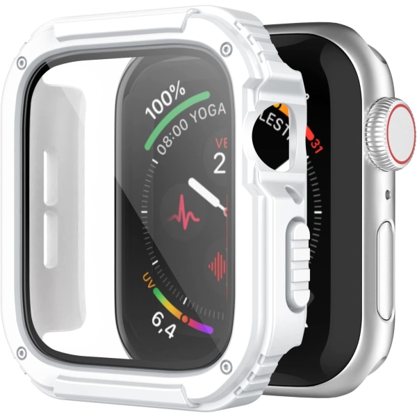 Kompatibel med Apple Watch Case med skärmskydd Svart/svart 38 mm