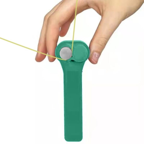 Handhållen Blixtlås Repkastare Thruster Loop Lasso Repskytte Leksak green