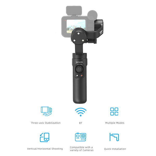 Inkee Falcon Plus Handhållen Actionkamera Gimbal Stabilisator 3-axlig Anti
