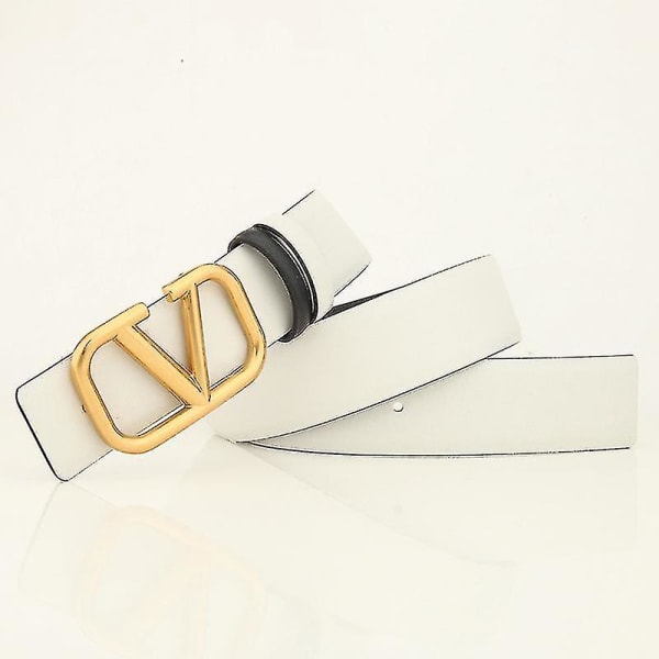 Damrem V-bälte Guld White 120