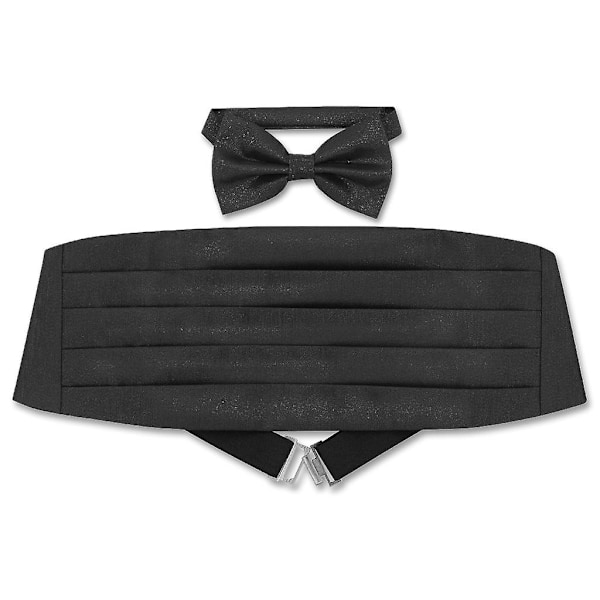 Cummerbund & Fluga Solid METALLIC Design Herr Cummerbund Flugset