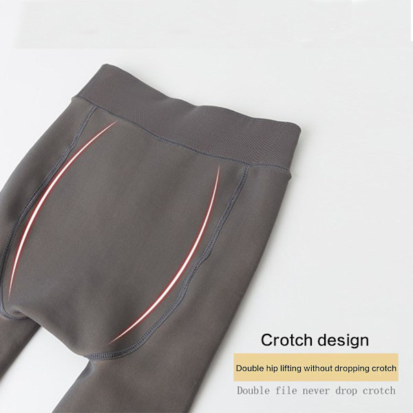 Varm Fleecefodrade Leggings för Kvinnor Sammet Strumpbyxor Elastisk Termisk 80