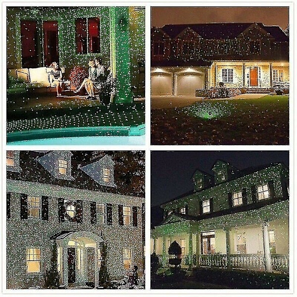 LED-projektor för utomhuslandskap, scen, julbelysning, projektion av ljusklot US Plug