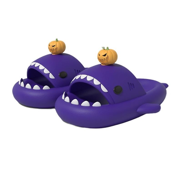 Sharkicks Basic - Tiger Figurine Shark Slides Gul Shark Slide 36-37 yards Pumpkin - Dark purple