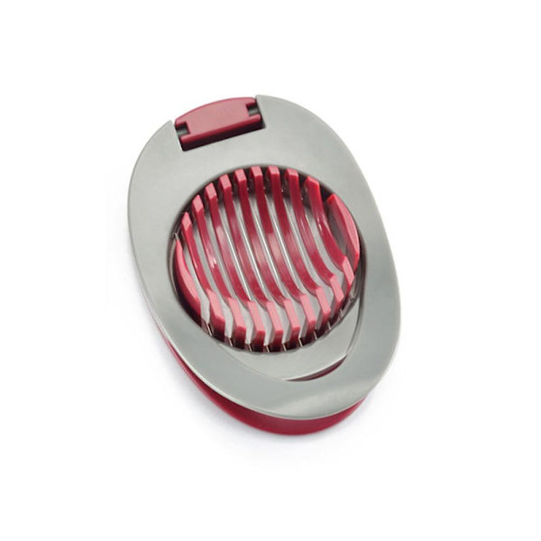 Rostfritt stål kokt ägg Slicer Cutter Chopper Sandwich Slicer Kitch Red Grey