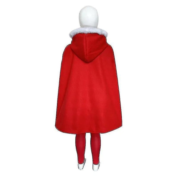 Flickor Cindy Lou Who Cosplay Kvinnor Jultomten Kostym Fancy Dress_SJJYV Girl Cape 120