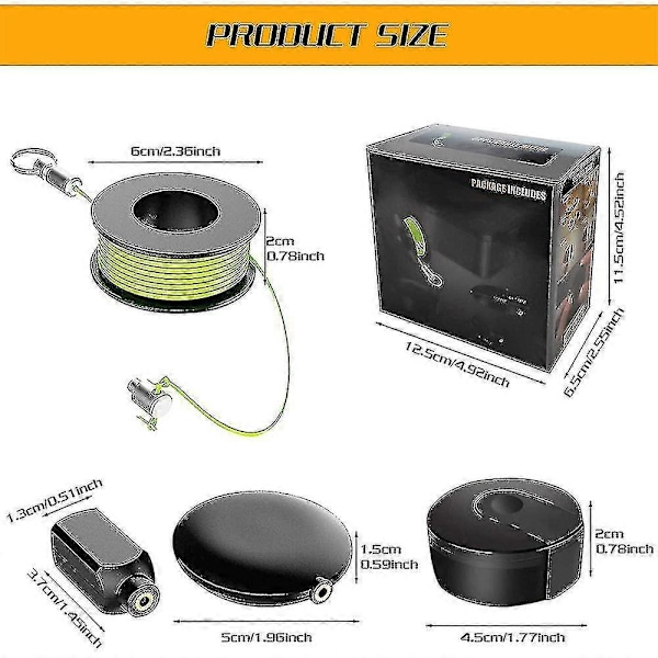 Magnetisk Kabeldragare Professionell Trädare Wire Mag Puller Dragverktyg