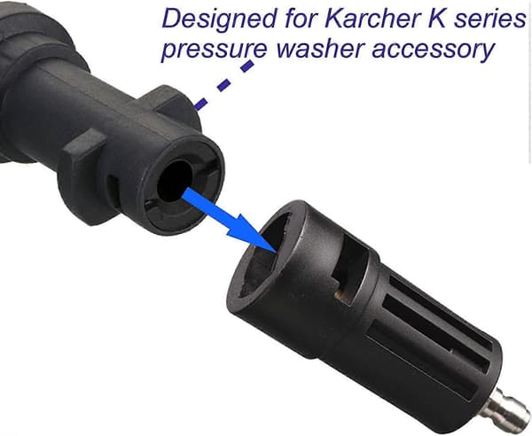 Kompatibel adapter för högtryckstvätt för utbyte av Karcher högtryckstvätttillbehör, 1/4'' snabbkoppling