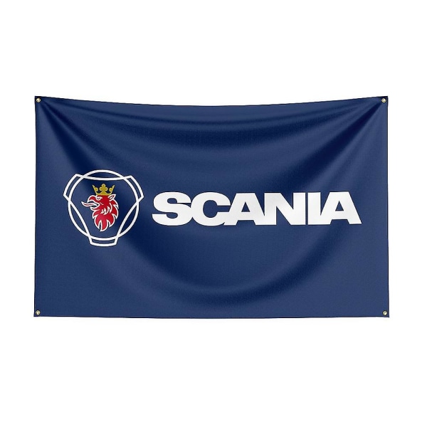 Tib 3x5ft Scania Racingbil Flagga för Dekoration H 120 x 180cm