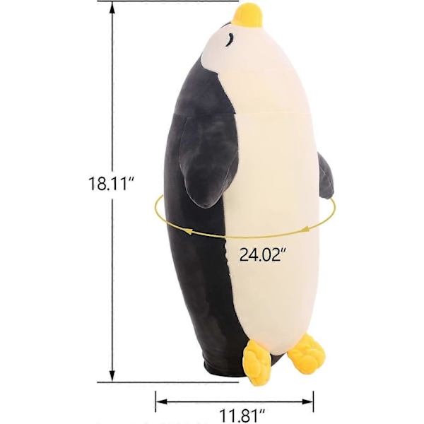 Pingvin Gosedjur Bulk, 50 cm, Svart