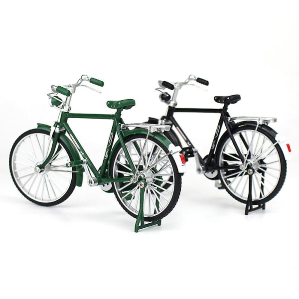 1:10 Legering Klassisk Retro Cykelmodell Ornament Black Man Style