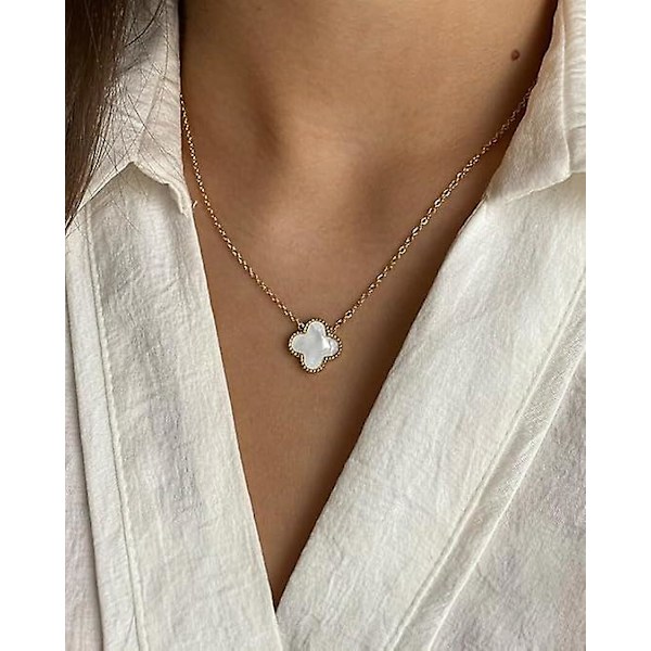 Lyckoklöver Set Halsband Hänge Örhängen Armband För Kvinnor Flickor 19k Guldpläterad Charm Söta Smycken Dam Flickor Gåva