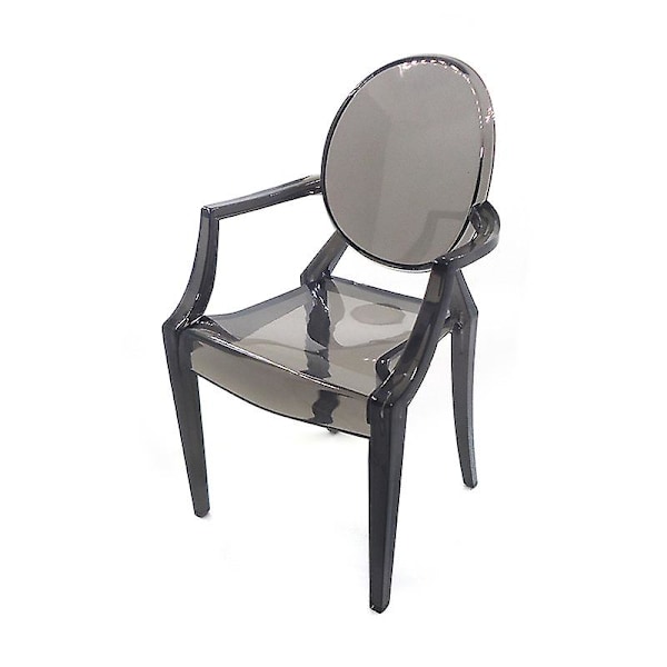 Set med 3 1/6 Matstolsmöbler för Barbie-dockor - Transparent spöklik fåtöljdesign grey