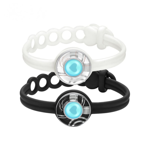 Totwoo långdistansarmband, Candy Wave Touch-armband (svart+vitt