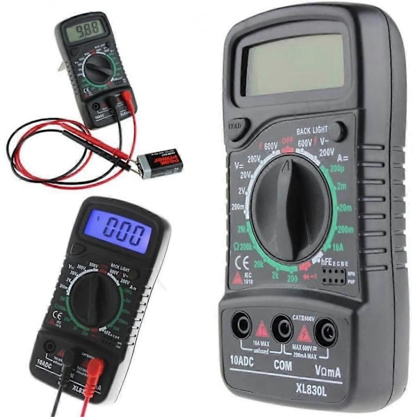LCD Digital Multimeter AC DC Voltmeter Spänningstestare Krets Testare