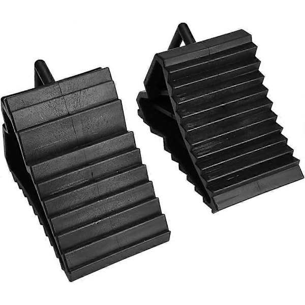 2 st ABS Hjulstopp Kraftiga Bil Anti-Slip Block Justeringsblock
