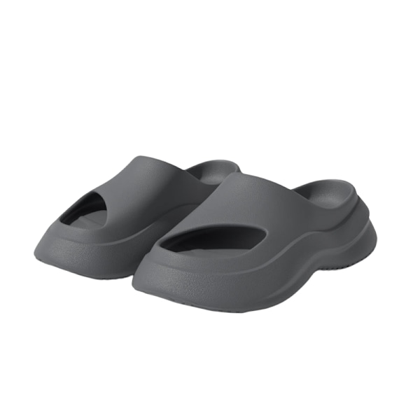 Clunky Dad Sandaler Tjocka Eva Plattformsskor Slip On Tofflor mörkgrå 43