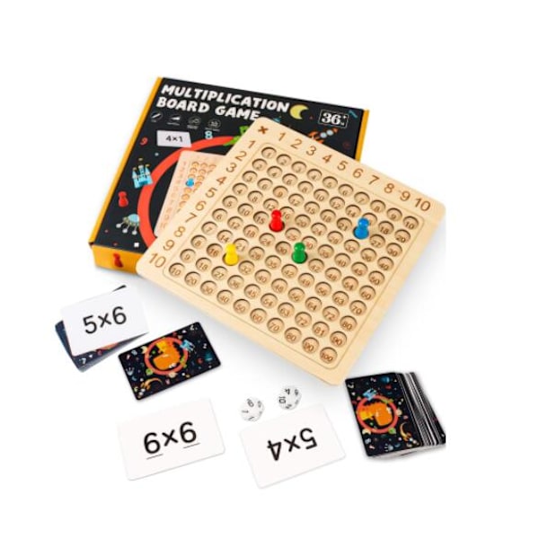 Trä Math Multiplication Board Math Multiplication Brädspel