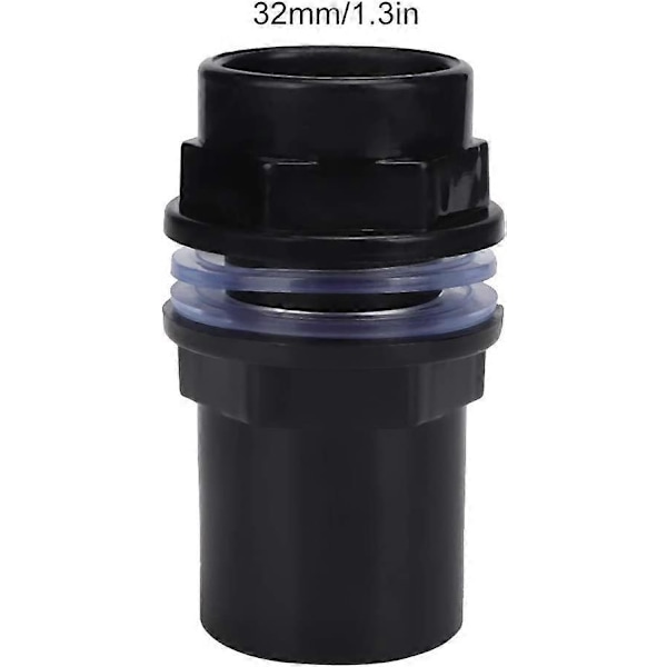 Akvarieslangkopplingar, 5 st/set Rak PVC Vattenslangkoppling (32mm)