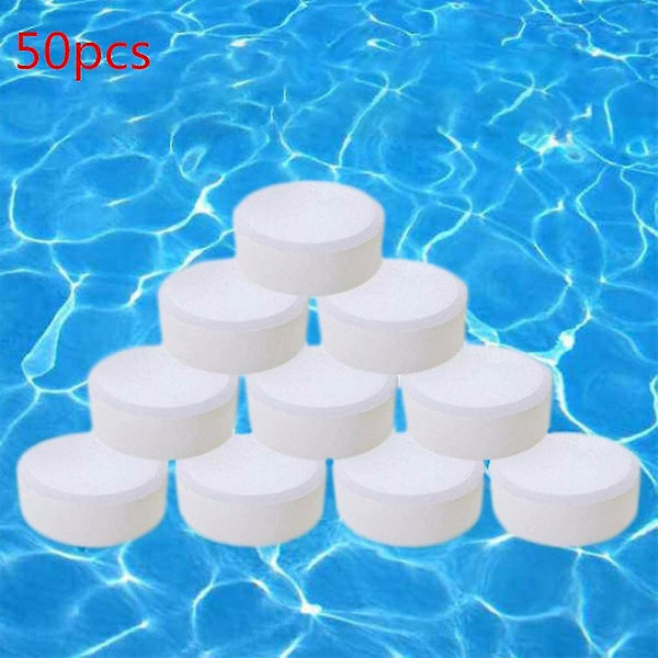 50/100/200 Klortabletter Multifunktionell Omedelbar Desinfektion Simbassäng Bad Spa 100pcs