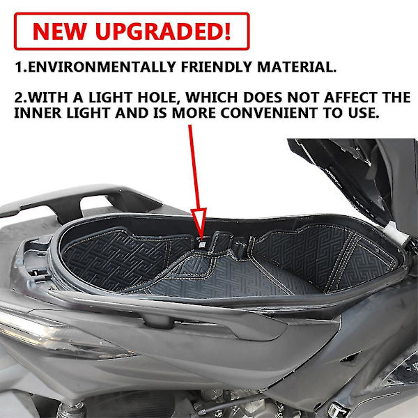 Kompatibel Yamaha Tricity 300 Tricity300 2021 2022 Motorcykeltillbehör Sitsförvaringslåda Läder Bakre Bagage Lastfoder Skydd_Newway Gifts
