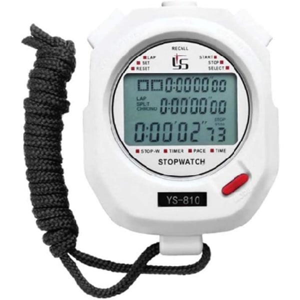 Stoppur Timer Tre Rader Vit färg YS-830(30 roads)