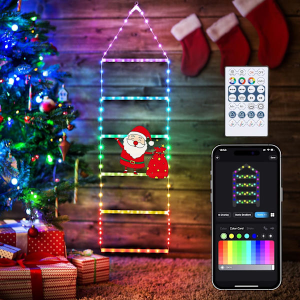 Toodour LED julbelysning - 10ft juldekorativa steglampor RGB (Red, Green, Blue) 3.3 FT