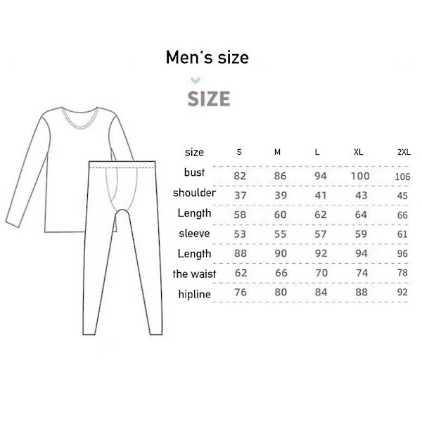 Set för thermal underkläder för vuxna dark grey Men M