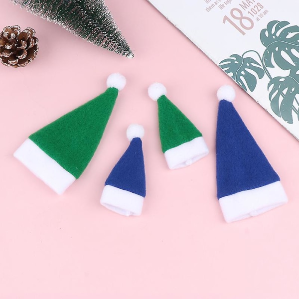 5 st Mini Julhatt Tomtehatt Jultomte Lollipophatt Mini Bröllop blue M