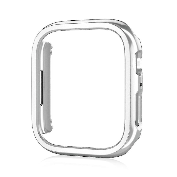 Bebetter Shxx 2-pack Kompatibelt för Apple Watch-fodral [inget skärmskydd Silver 41mm