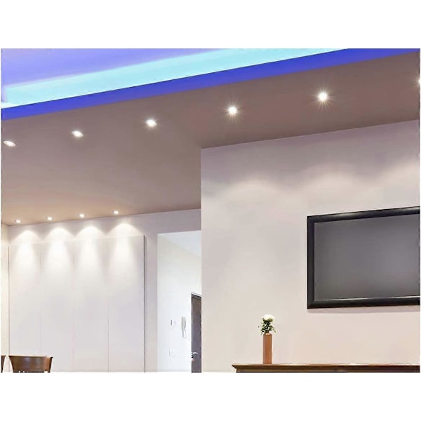 GU10 5W 220V 400 Lumen LED-lampa, 120 graders vinkel, Opal Diffuser, 6000k (X6, Kallvit) [Energiklass A++]
