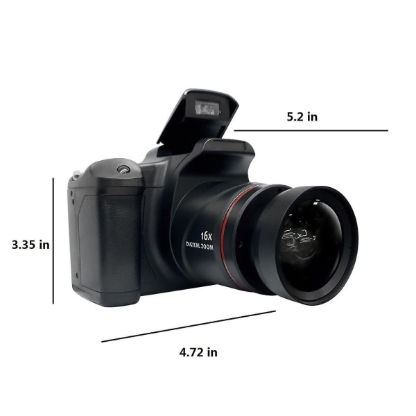 Digitalkamera 16 mp 2,4 tums LCD-skärm 16x digital zoom 720p digital