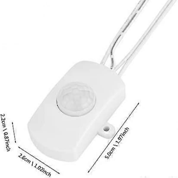Mini PIR Rörelsesensorswitch för DIY LED-belysning, USB-gränssnitt