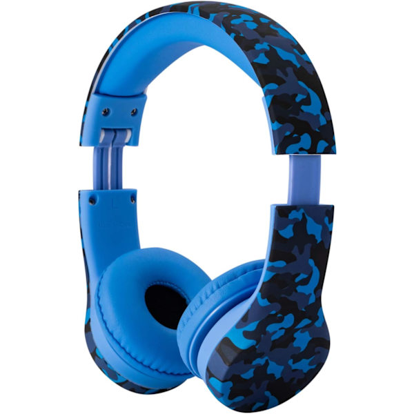 Snug Play+ Barnhörlurar med volymbegränsning för småbarn (pojkar/flickor Blue Camo