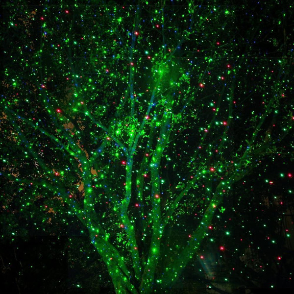 Utomhus trädgård laserljus Vattentät julprojektorljus