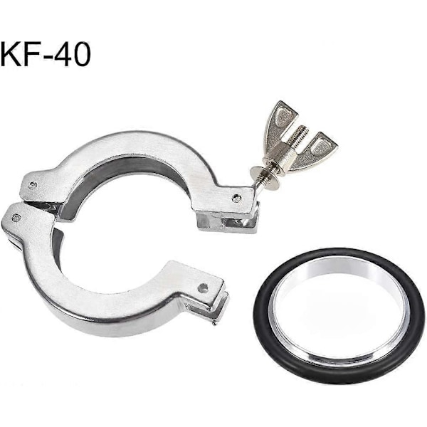 2 st Aluminium Vakuumklämma 68mm X 46mm KF40 Enkelstiftklämma Vingmutter med Centreringsring för Ferrule TC