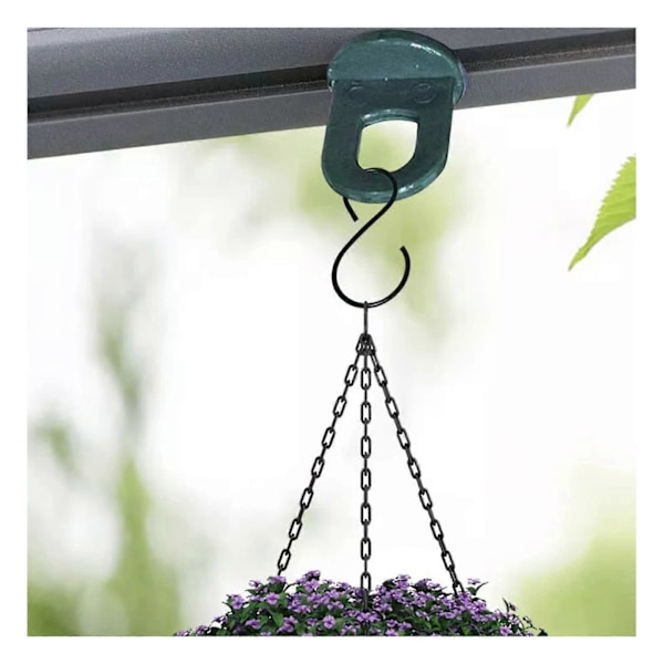50 Stycken Växthus Krok, Hållbara Plastklämmor för Växthus, Växt Blomhängare Klätterväxtstöd - Växthustillbehör (Grön)