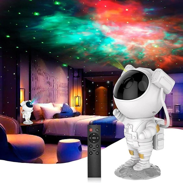 Ny Galaxy Star-projektor Starry Sky Night Light Astronaut Lamp Home R White Big Version