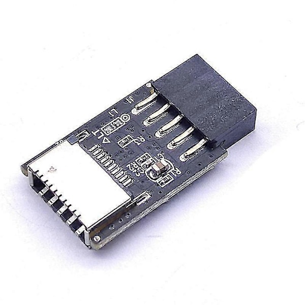 Moderkort Usb2.0 9pin Till Typ-c A-key Frontkontakt Konverterare Usb3.2 Typ-e Gränssnitt Header Ad