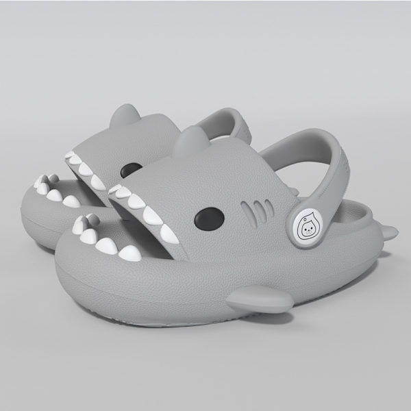 Barnhajtofflor Pojkar Flickor Sommar Clogs Slide Sandaler Halksäkra Strand Pool Dusch och Badtofflor grey 170