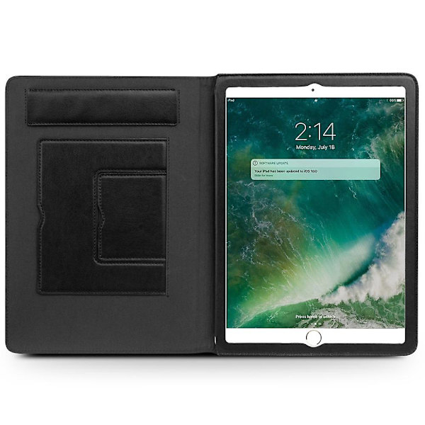 Smart Stand case i vaxad kohud för iPad Air 10.5 (2019)/ Pro 10 Black