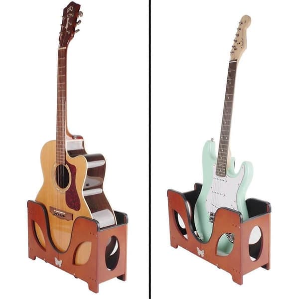 Gitarrställ, hopfällbart gitarrgolvställ, justerbart gitarrställ musikalisk rackhållare gitarrdel