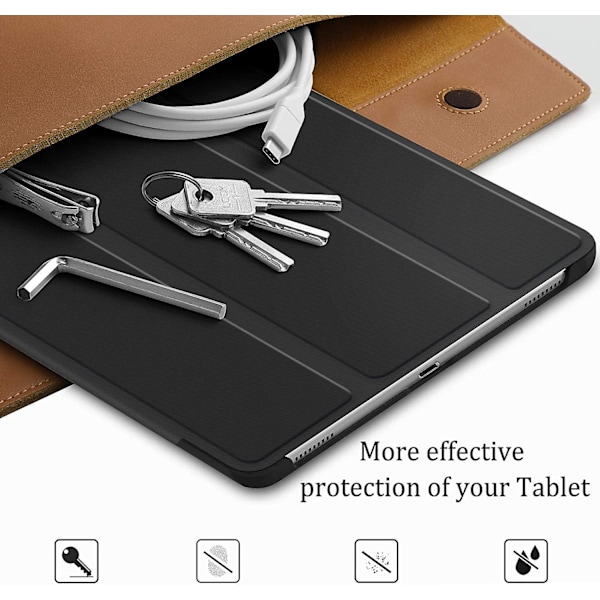 Skyddande fodral för Samsung Galaxy Tab A 10.1 T510 / T515, Ultratunt PU-läder med stativfunktion