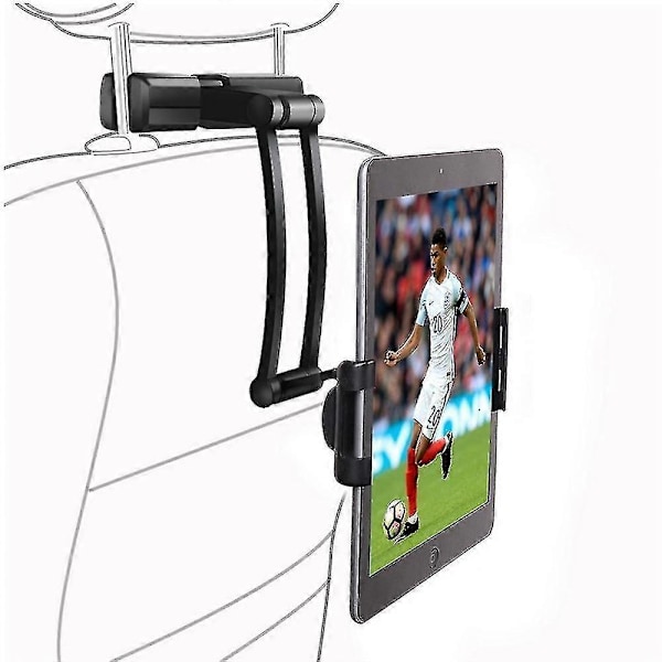 Bil Tabletthållare, Bil Ipad Hållare Med 360 Graders Rotation Universal Tablet Nackstödshållare För Alla 5&amp;quot