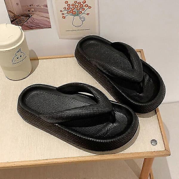 Flipflops Strandtofflor Sommarskor Platformsandaler Mjuka Eva Halkfria Tofflor