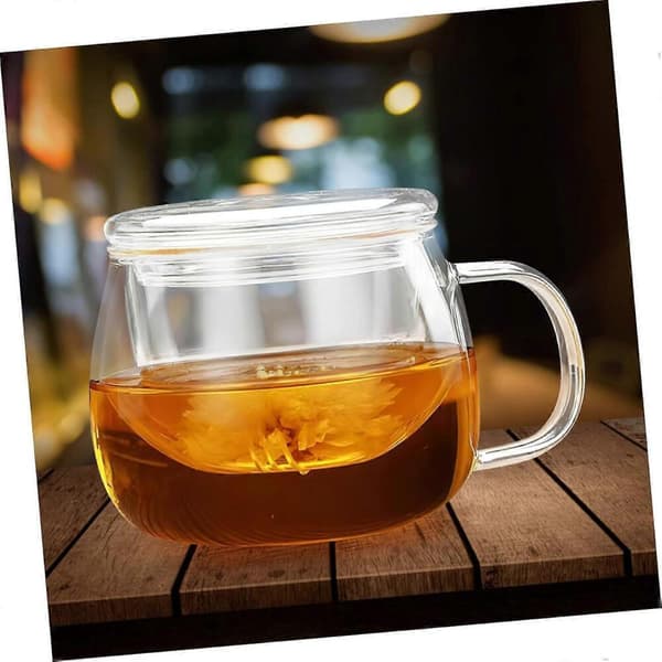 Klar Glas Teacup För Kaffe Och Te Transparent Teacup Glas Tekopp