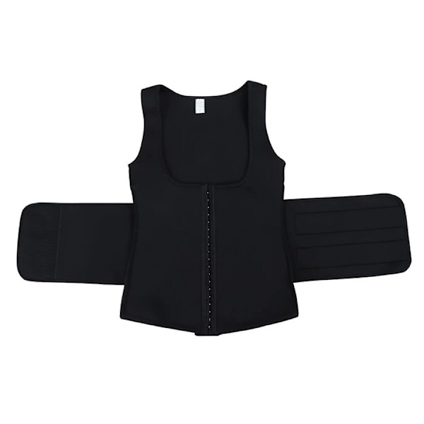 Sauna Sweat Waist Trainer Väst för Kvinnor, Sauna Suit Viktminskning Träning XXXL