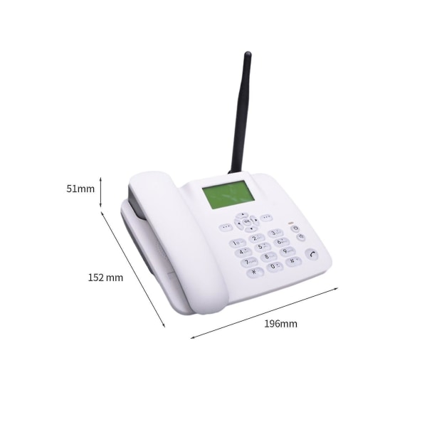 Fast trådlös telefon 4g Stöd för stationär telefon Gsm 850/900/18 White