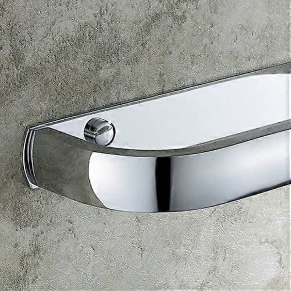 Vägghängd Toalettpappershållare Badrum Kök Modedesign Rund Toalettpappershållare Krom Rostfritt Stål Handdukshängare